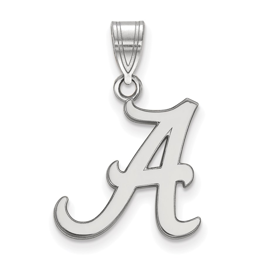 Sterling Silver University of Alabama Medium Pendant