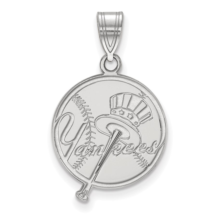 Sterling Silver MLB New York Yankees Large Pendant