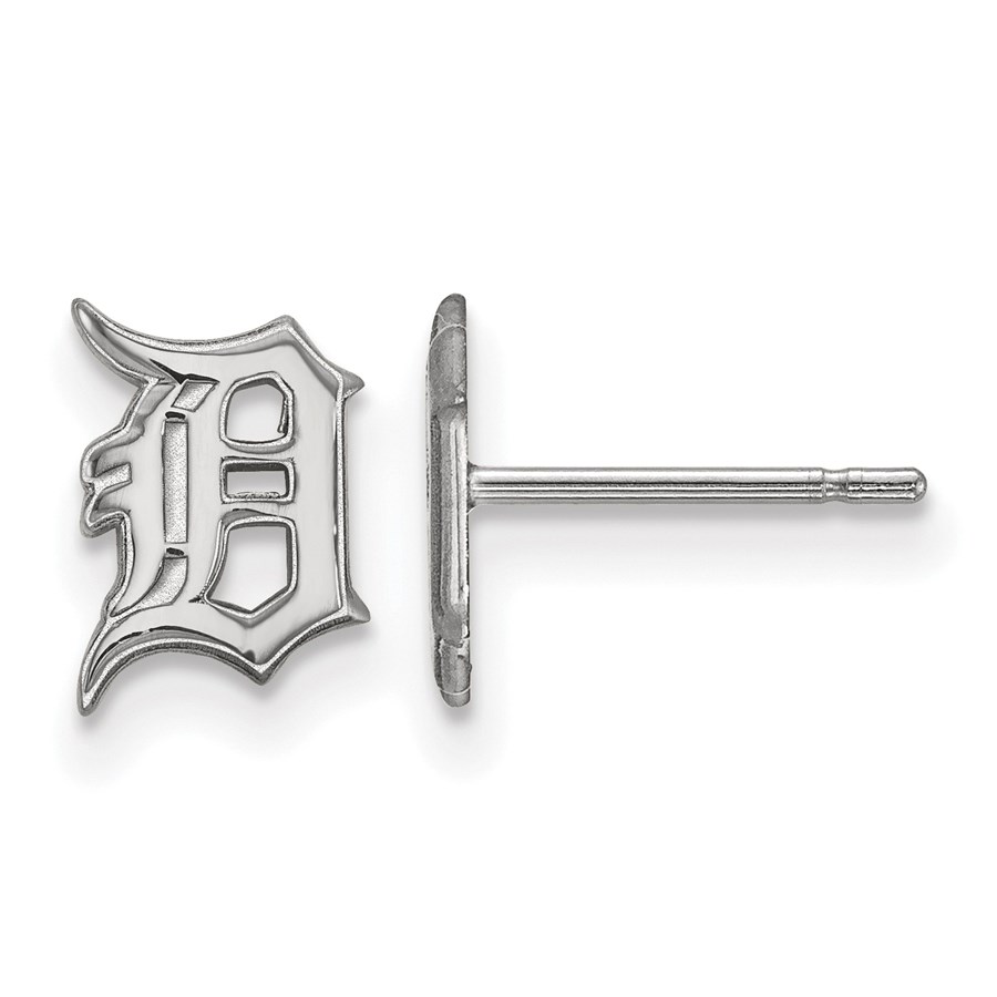 Sterling Silver MLB Detroit Tigers Post Earrings