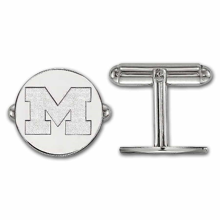 Sterling Silver Univ. of Michigan Cuff Link