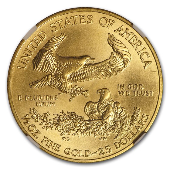 2014 1/2 oz American Gold Eagle MS-69 NGC