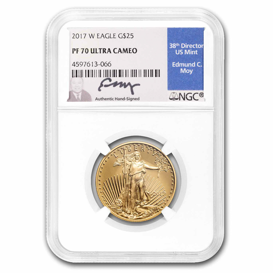 2017-W 1/2 oz Proof American Gold Eagle PF-70 NGC