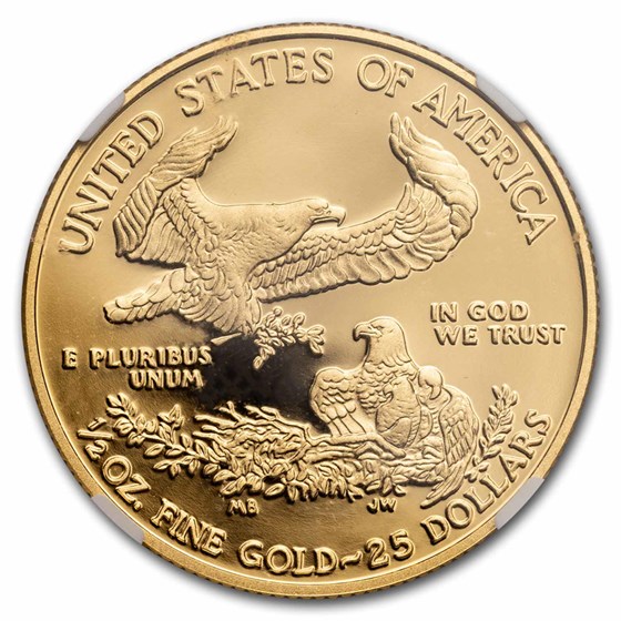 2017-W 1/2 oz Proof American Gold Eagle PF-70 NGC