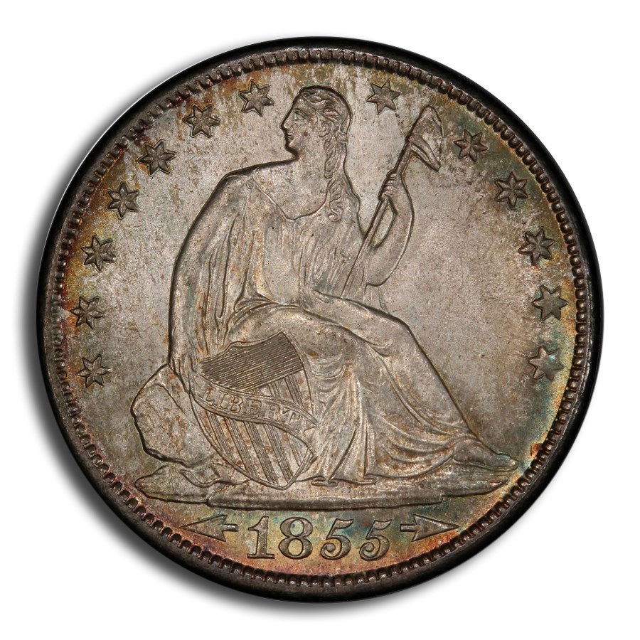 1855-O Liberty Seated Half Dollar MS-66 PCGS (Arrows)