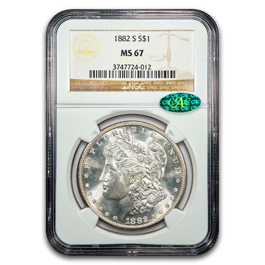 1882-S Morgan Dollar MS-67 NGC CAC