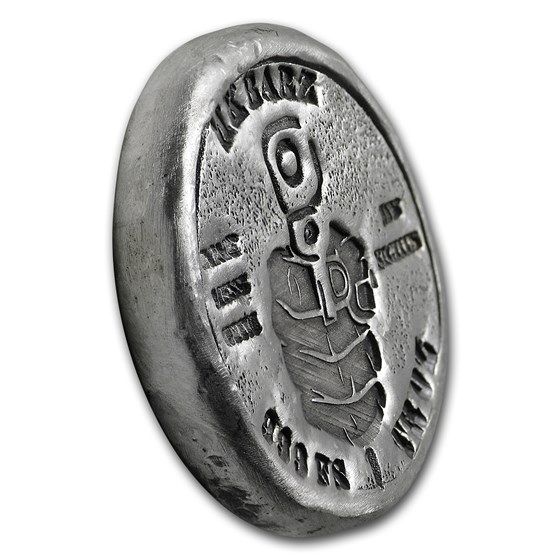 1 oz Hand Poured Silver Round - Right to Bear Arms