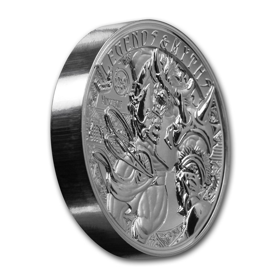 2018 Solomon Islands 2 oz Silver Rev Pf Legends & Myths: Minotaur