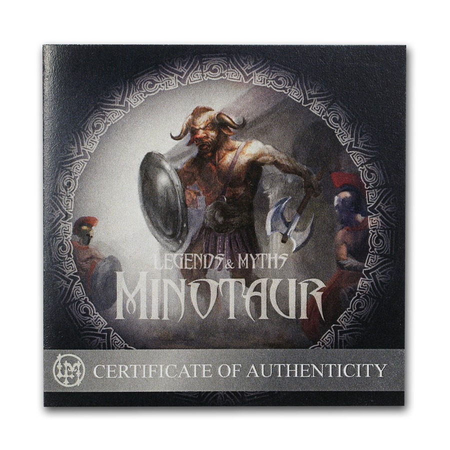2018 Solomon Islands 2 oz Silver Rev Pf Legends & Myths: Minotaur