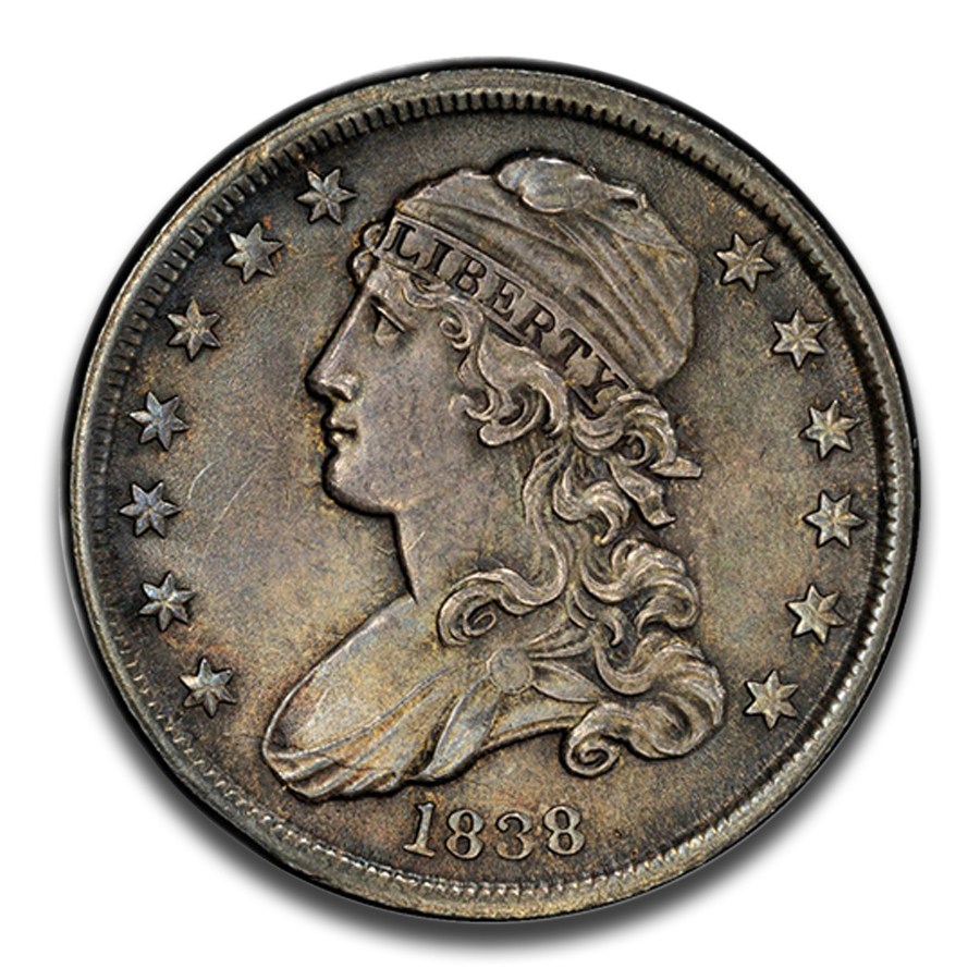 1838 Capped Bust Quarter MS-62 PCGS