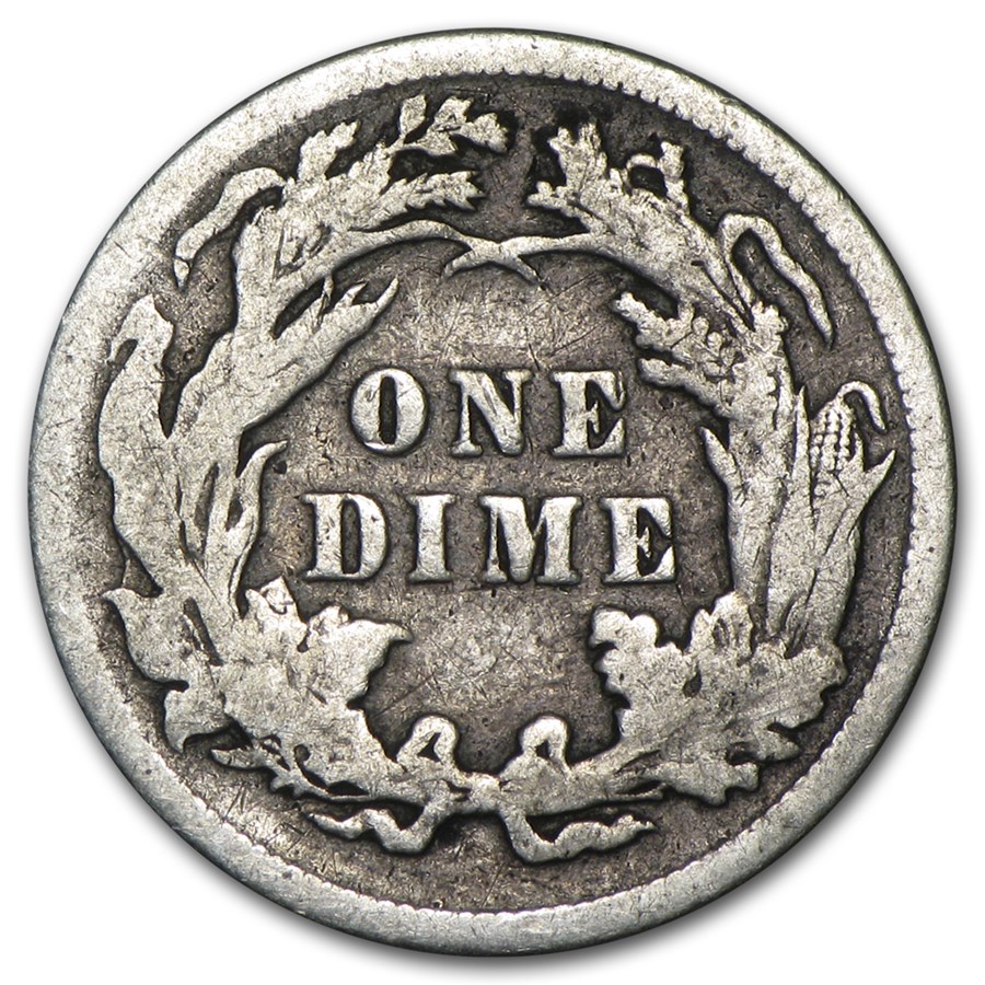 1890 Liberty Seated Dime Fine