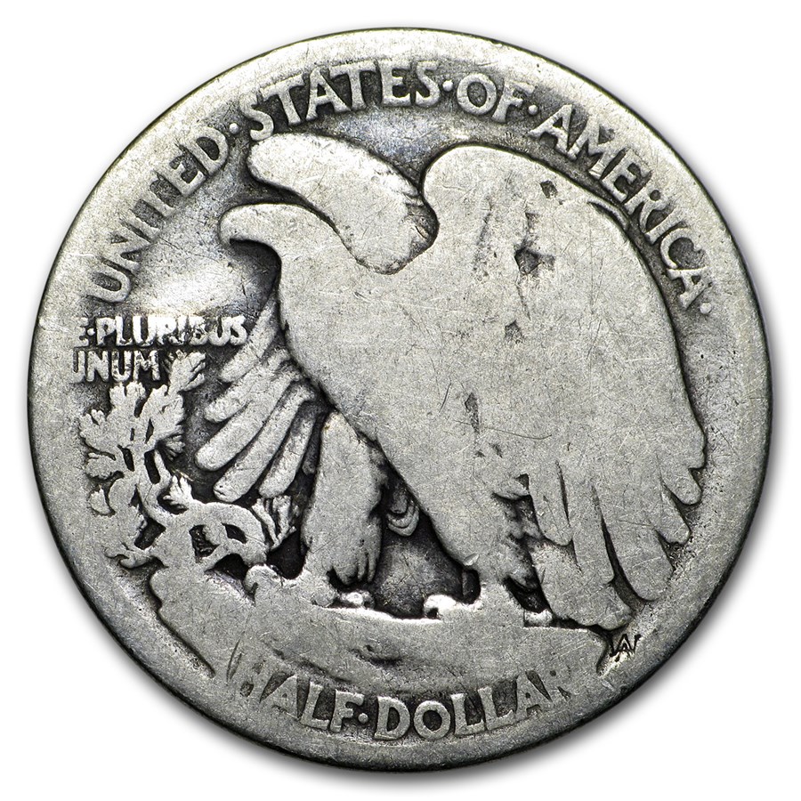 1918 Walking Liberty Half Dollar AG