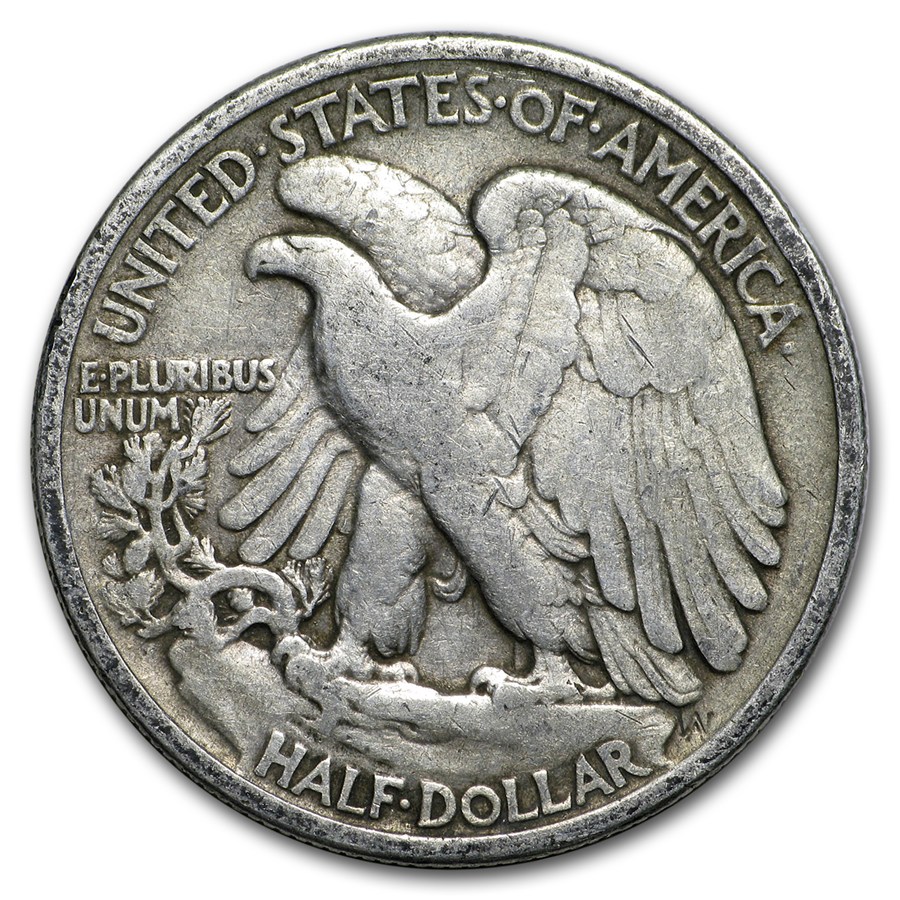 1918 Walking Liberty Half Dollar Fine