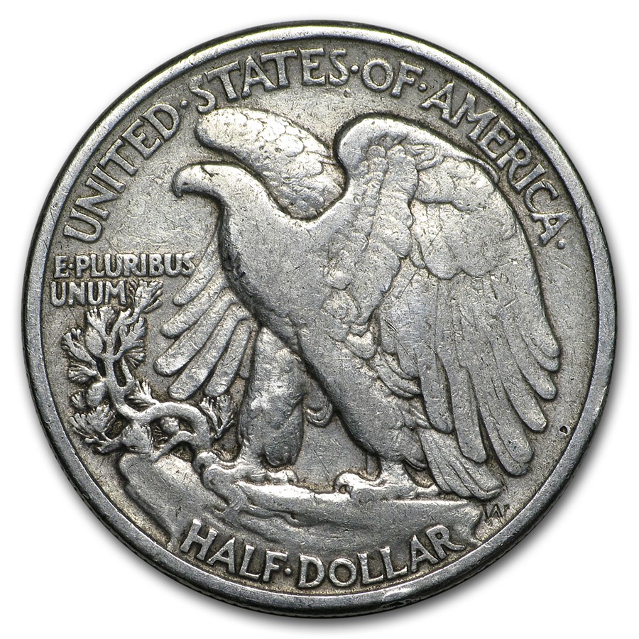 1942 Walking Liberty Half Dollar Fine/VF
