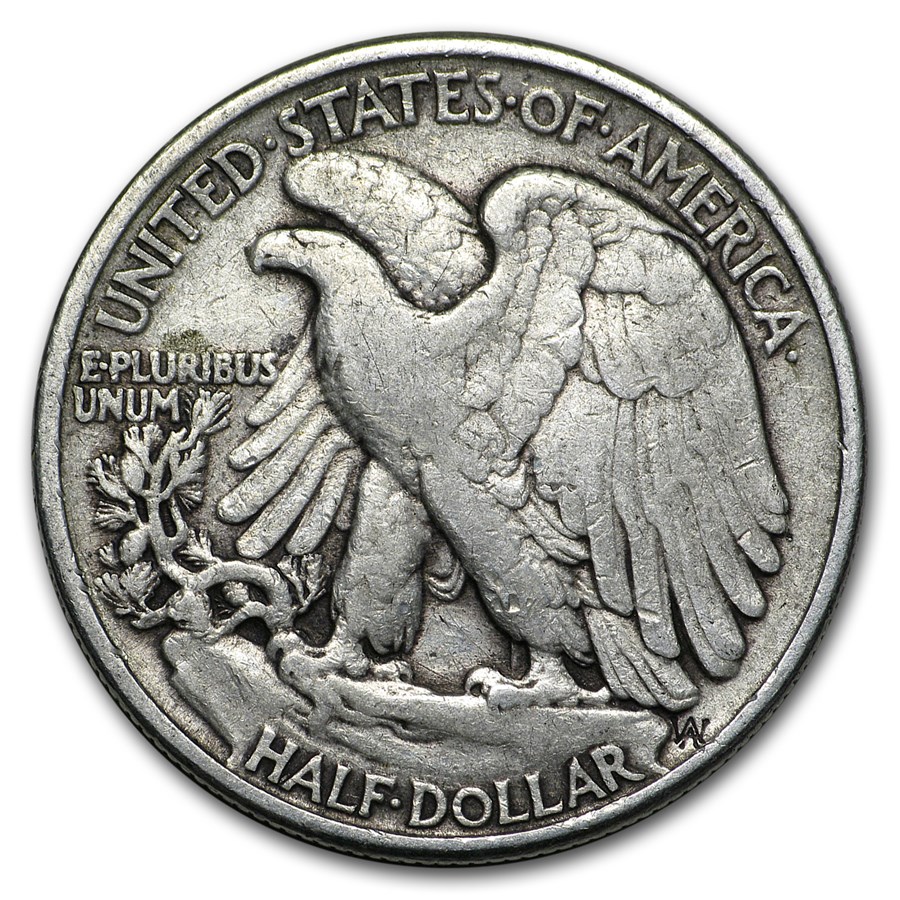 1943 Walking Liberty Half Dollar Fine/VF