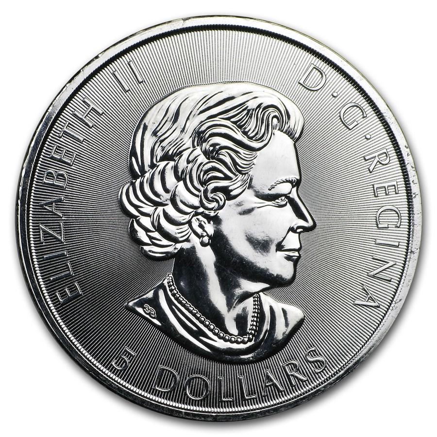 2017 Canada 1 oz Silver $5 150th Anniv Voyager BU (Abrasions)