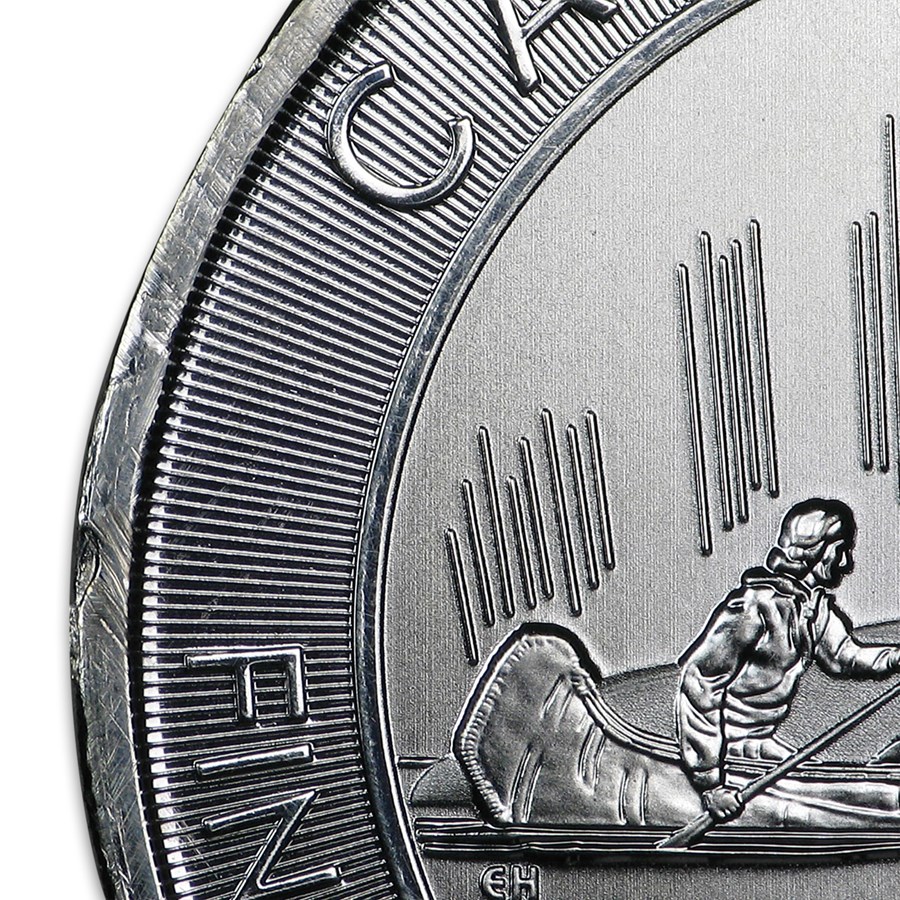 2017 Canada 1 oz Silver $5 150th Anniv Voyager BU (Abrasions)