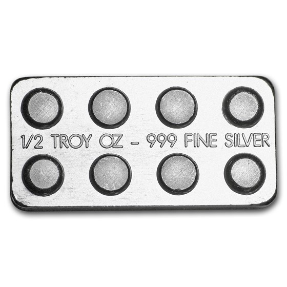 1/2 oz Silver Building Block Bars (2x4)