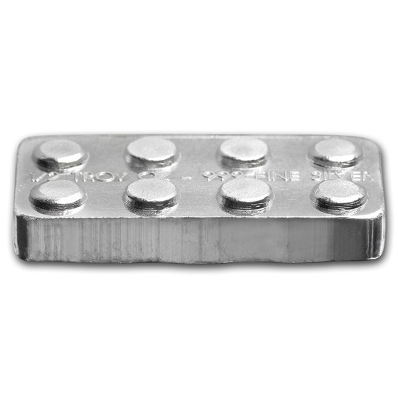 1/2 oz Silver Building Block Bars - 24-Piece Planner Pack