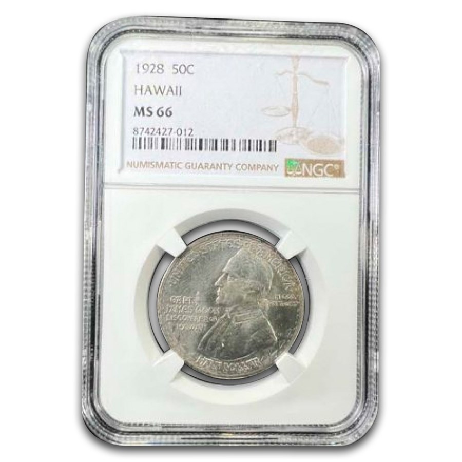1928 Hawaii Sesquicentennial Half Dollar MS-66 NGC