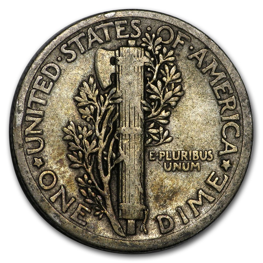 1917 Mercury Dime Fine