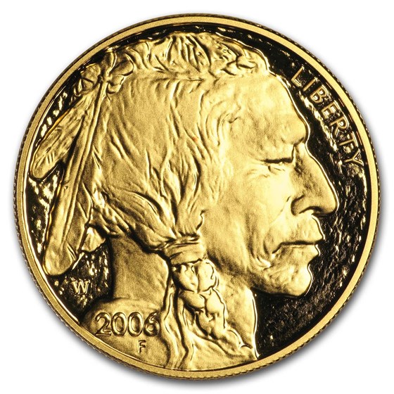 Random Year 1 oz Proof Gold Buffalo (w/Box &amp; COA)