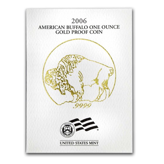 Random Year 1 oz Proof Gold Buffalo (w/Box &amp; COA)