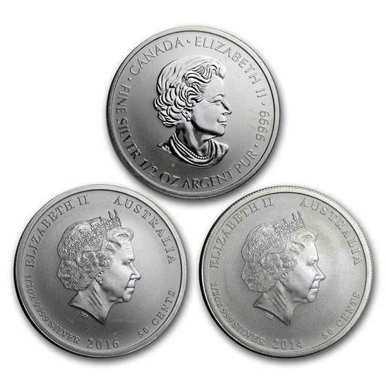 1/2 oz Silver Coin - Random Mint