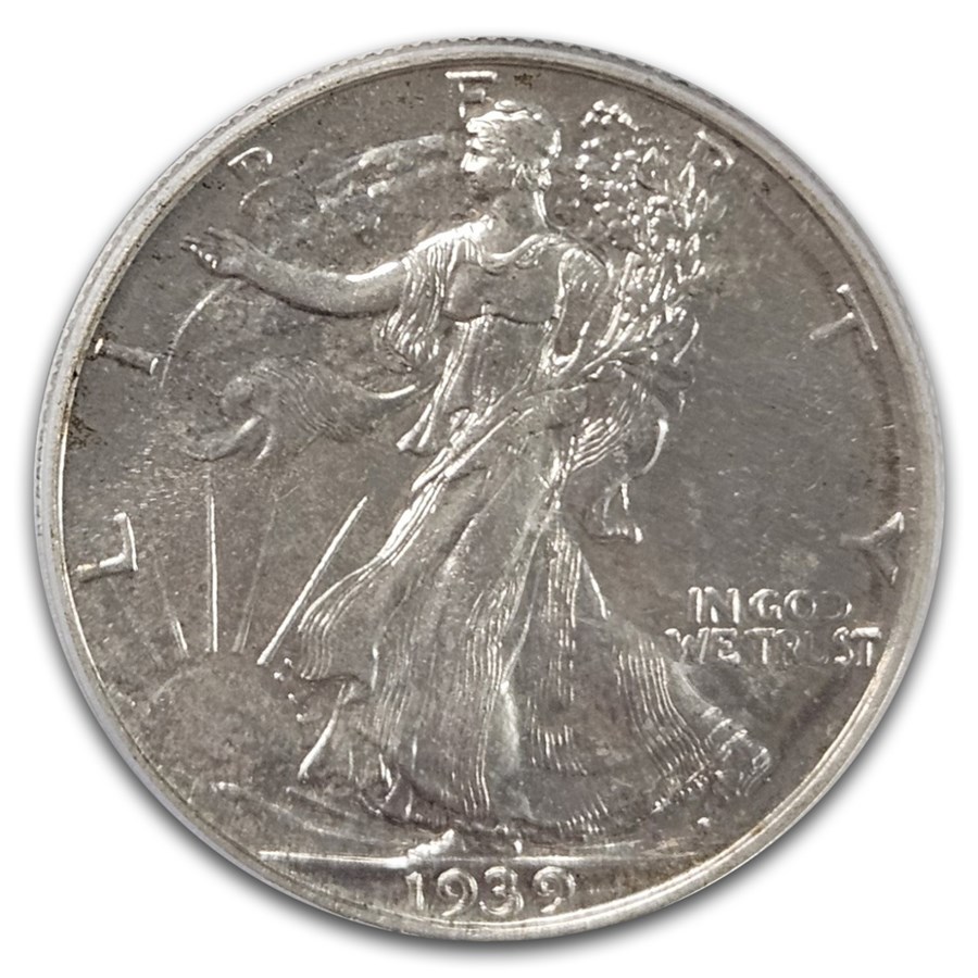 1939 Walking Liberty Half Dollar PR-66 PCGS CAC