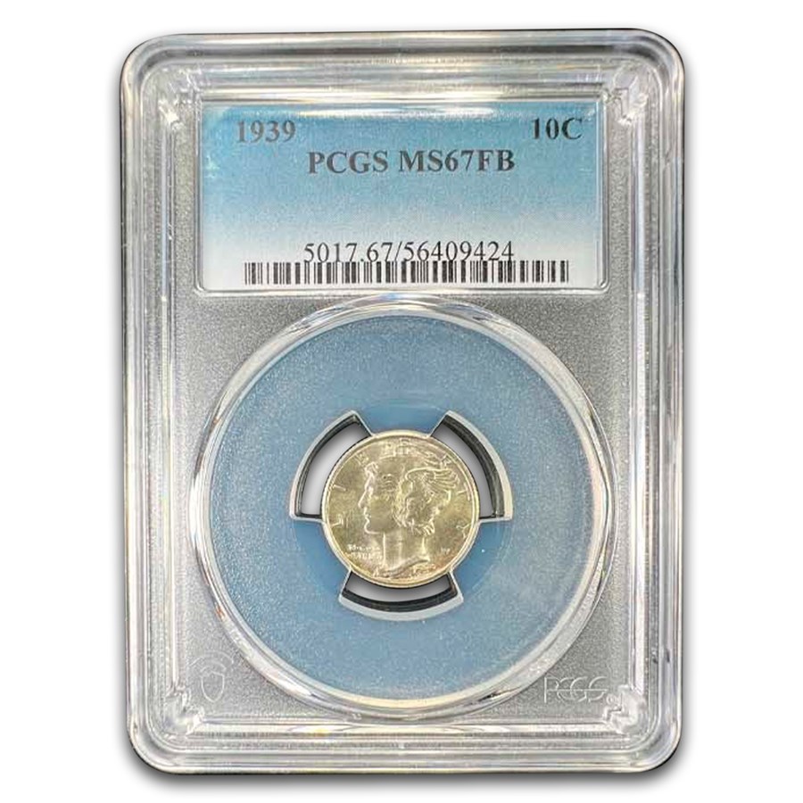1939 Mercury Dime MS-67 PCGS (FB)