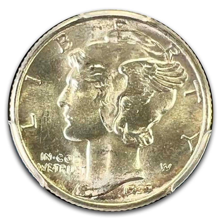1939 Mercury Dime MS-67 PCGS (FB)