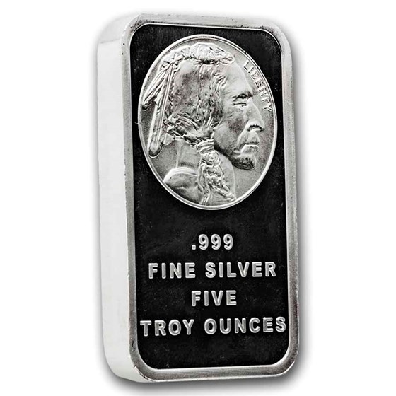 5 oz Silver Bar - Buffalo
