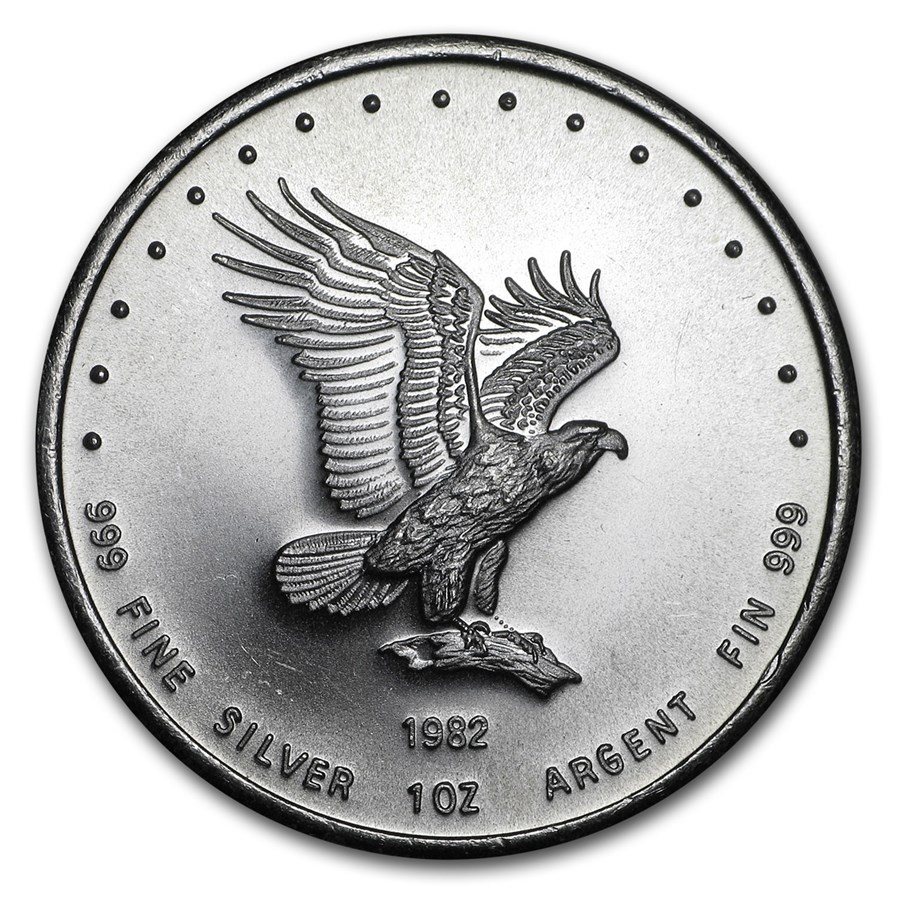 1982 1 oz Silver Round - Monex Eagle 1982 1 oz Silver Round - Monex Eagle