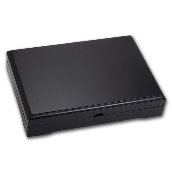 Wooden Slab Storage Box - Two Slab (Matte Black)