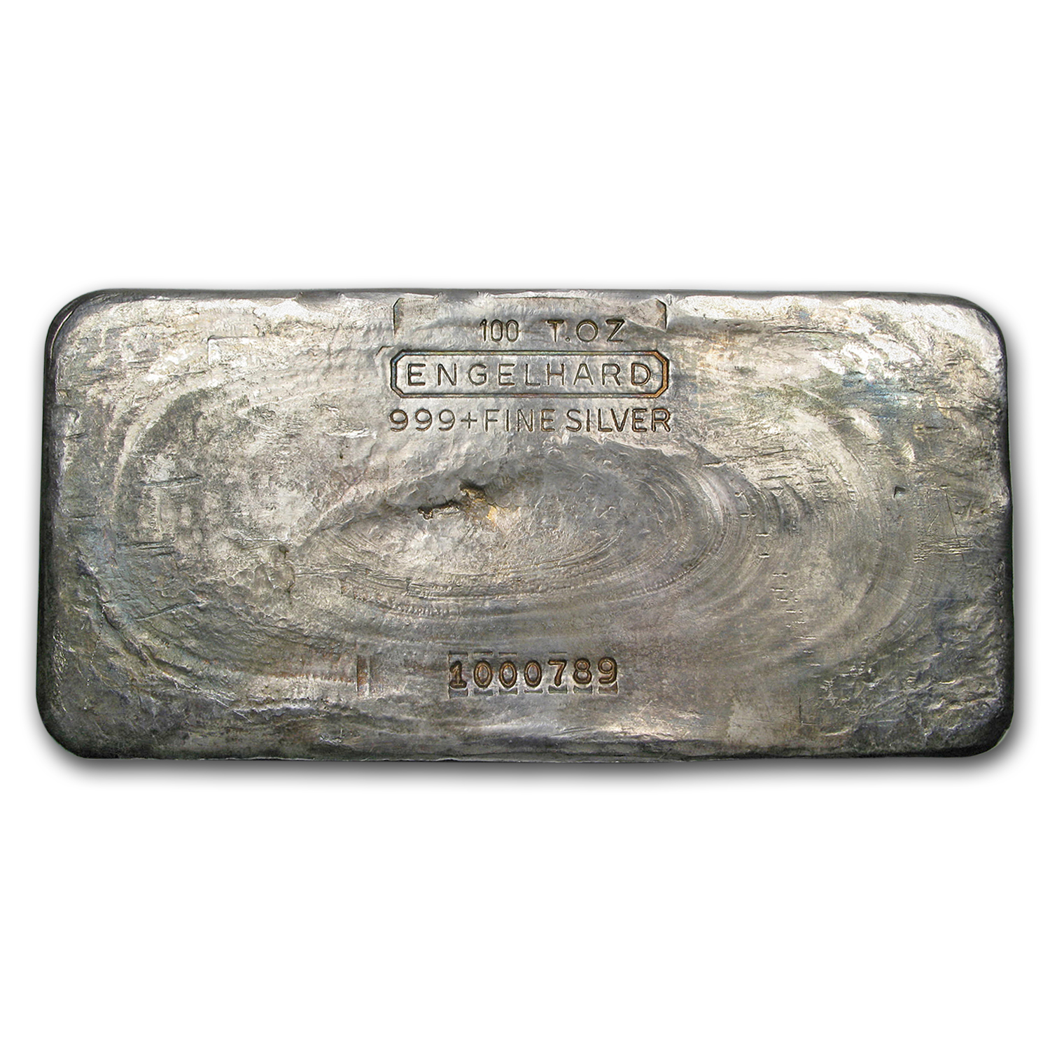100 oz Silver Bar - Engelhard (2nd Series, 7-Digit Serial #)