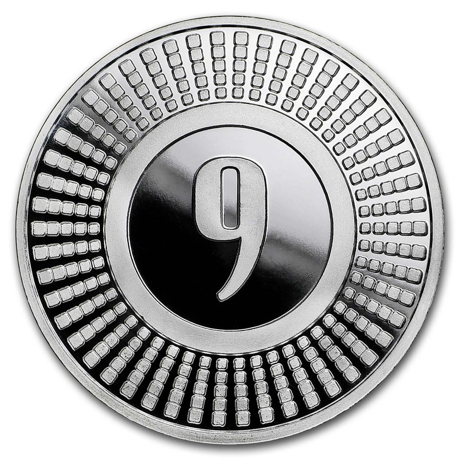 1 oz Silver Round - 9Fine Mint (Radial)