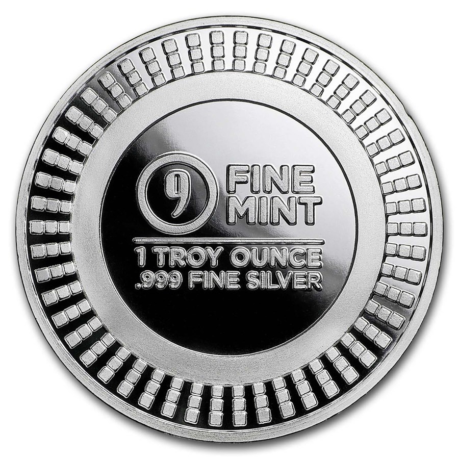 1 oz Silver Round - 9Fine Mint (Radial)