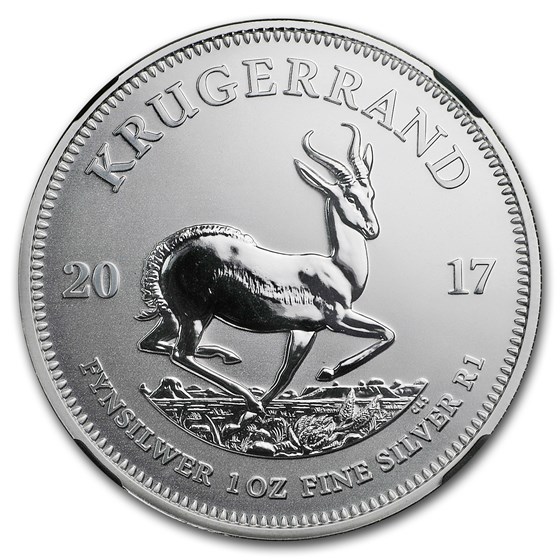 2017 South Africa 1 oz Silver Krugerrand SP-70 NGC (FDI)