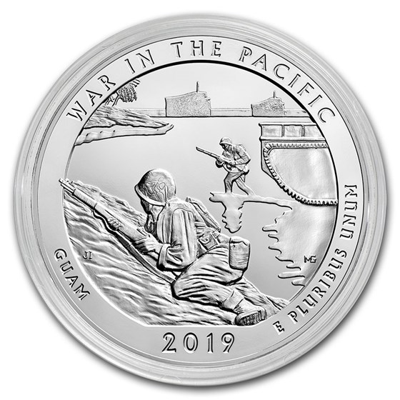 2019 5 oz Silver ATB War in the Pacific National Hist. Park, GU