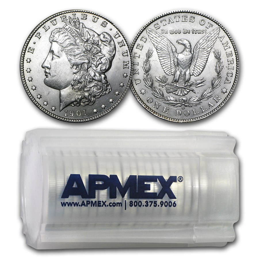 1901-O Morgan Dollars BU (20 Count Roll) 1901-O Morgan Dollars BU (20 Count Roll)