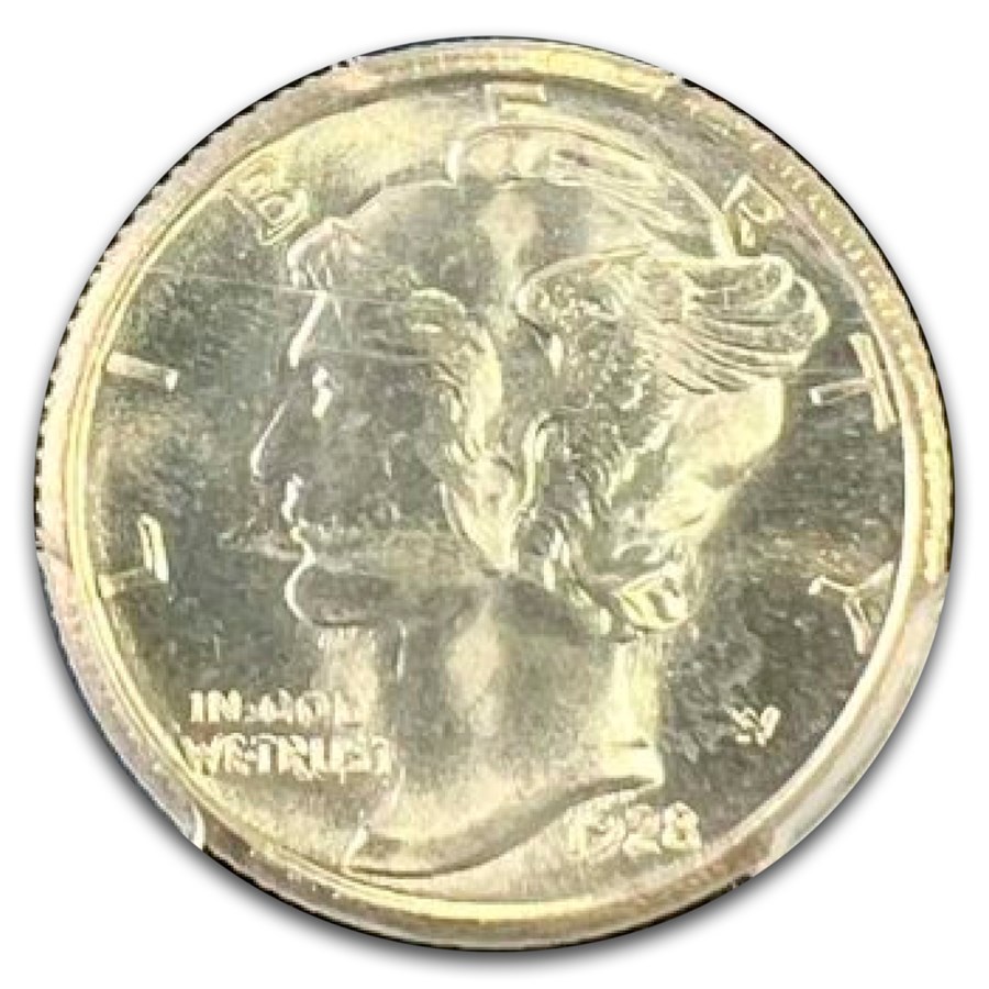 1928-S Mercury Dime MS-66 PCGS CAC (FB)