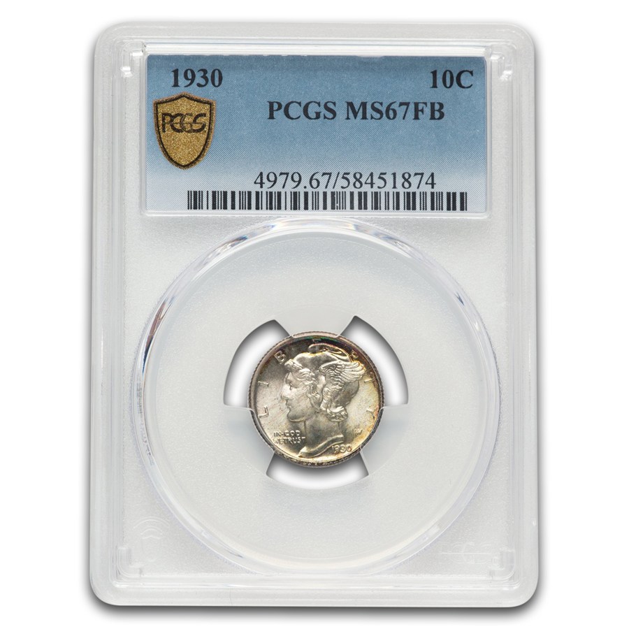 1930 Mercury Dime MS-67 PCGS (FB)