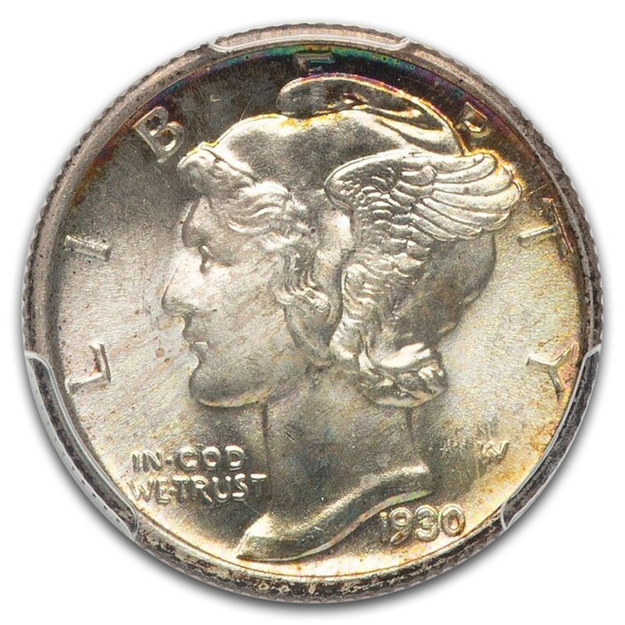 1930 Mercury Dime MS-67 PCGS (FB)