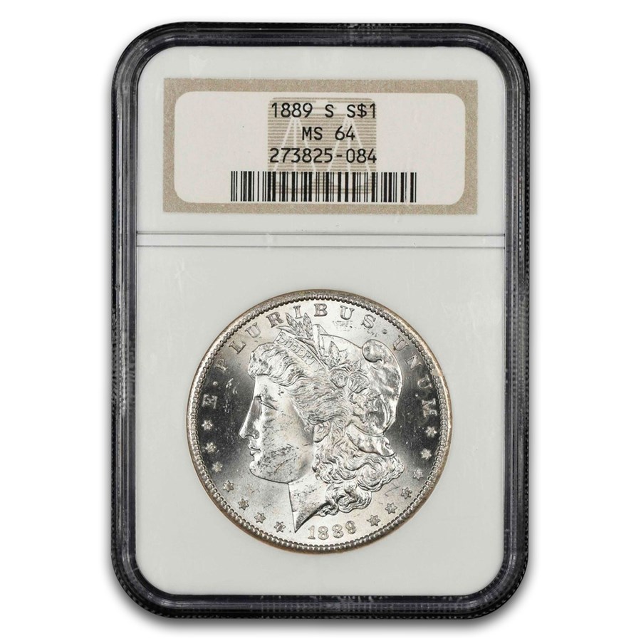 1889-S Morgan Dollar MS-64 NGC