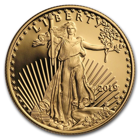 2019-W 4-Coin Proof American Gold Eagle Set (w/Box &amp; COA)