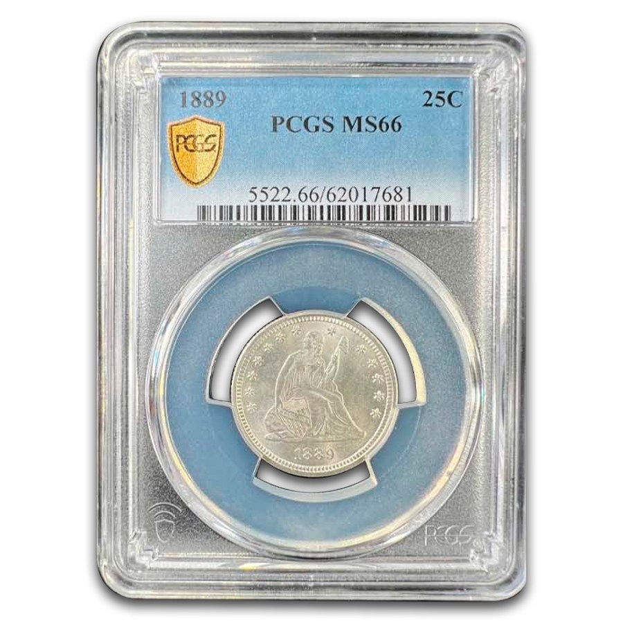 1889 Liberty Seated Quarter MS-66 PCGS