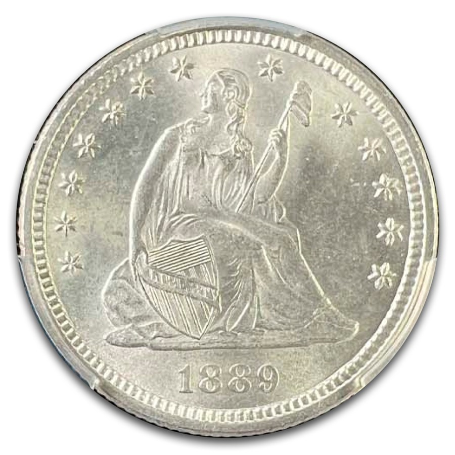 1889 Liberty Seated Quarter MS-66 PCGS