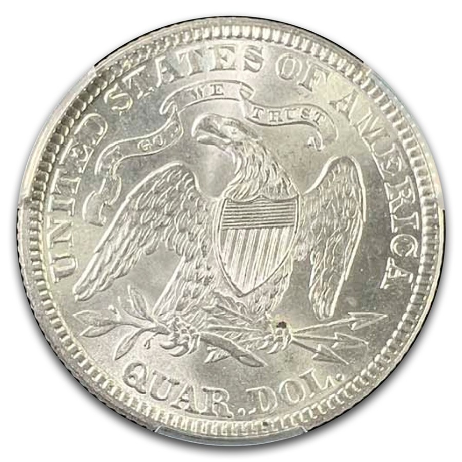 1889 Liberty Seated Quarter MS-66 PCGS