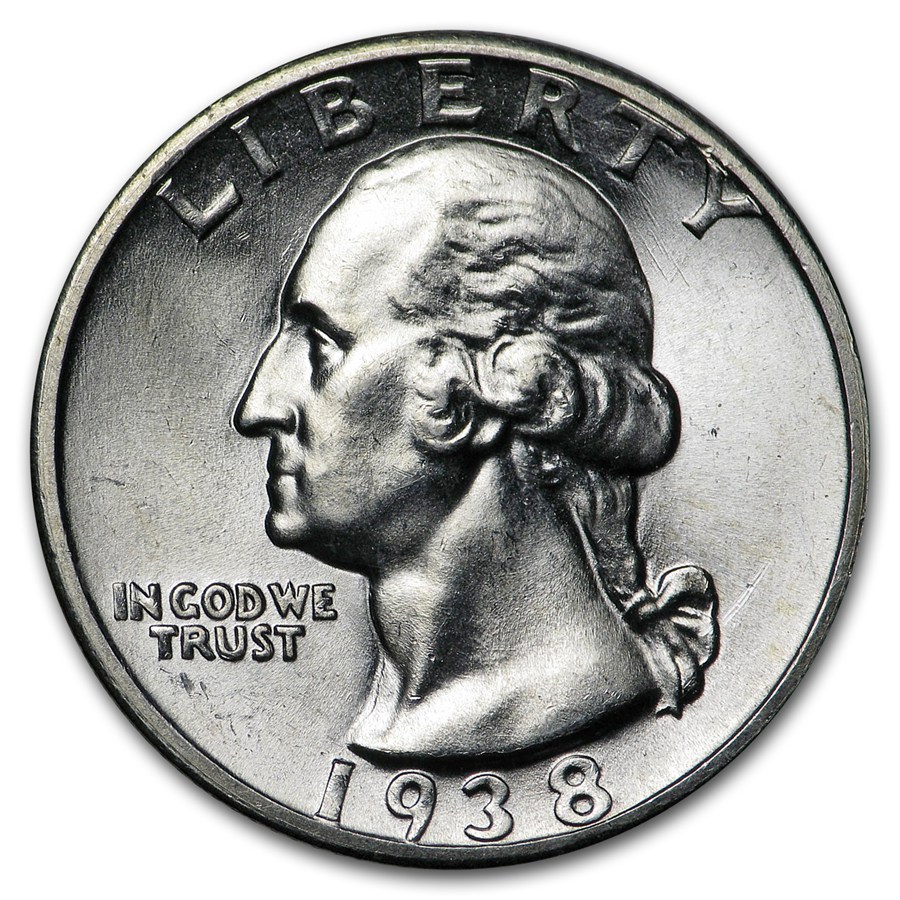 1938-S Washington Quarter AU
