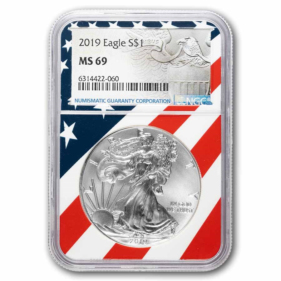 2019 American Silver Eagle MS-69 NGC