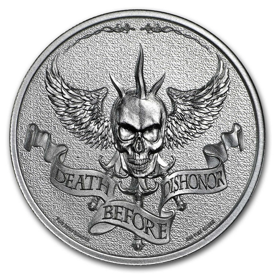 2 oz Silver Round - Latin Allure Series: Death before Dishonor